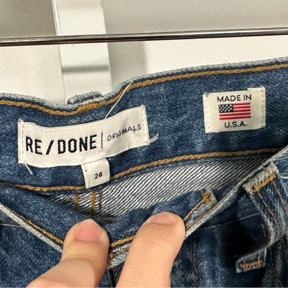 RE/DONE made in USA Originals Women’s Jeans Size 24 High Rise Straight - Picture 3 of 7
